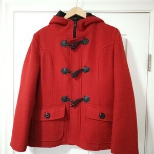 Women's Schotts NYC Duffel Jacket Red Size Large